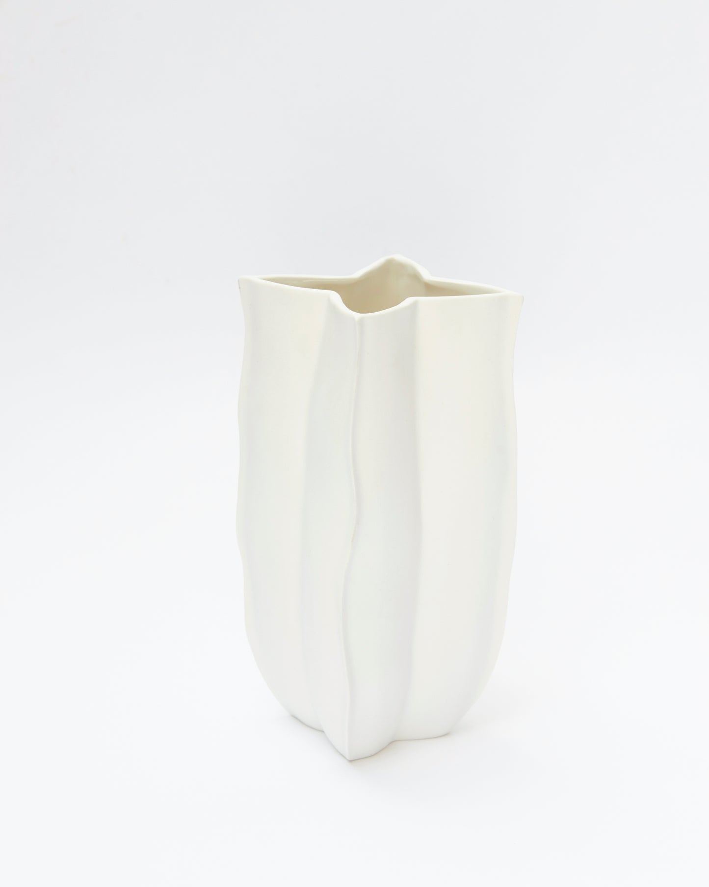 STJERNE Vase porcelaine en biscuit H = 20cm D = 11 cm